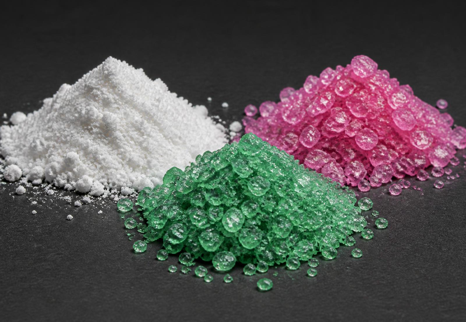 Battery-grade lithium, nickel and cobalt salts