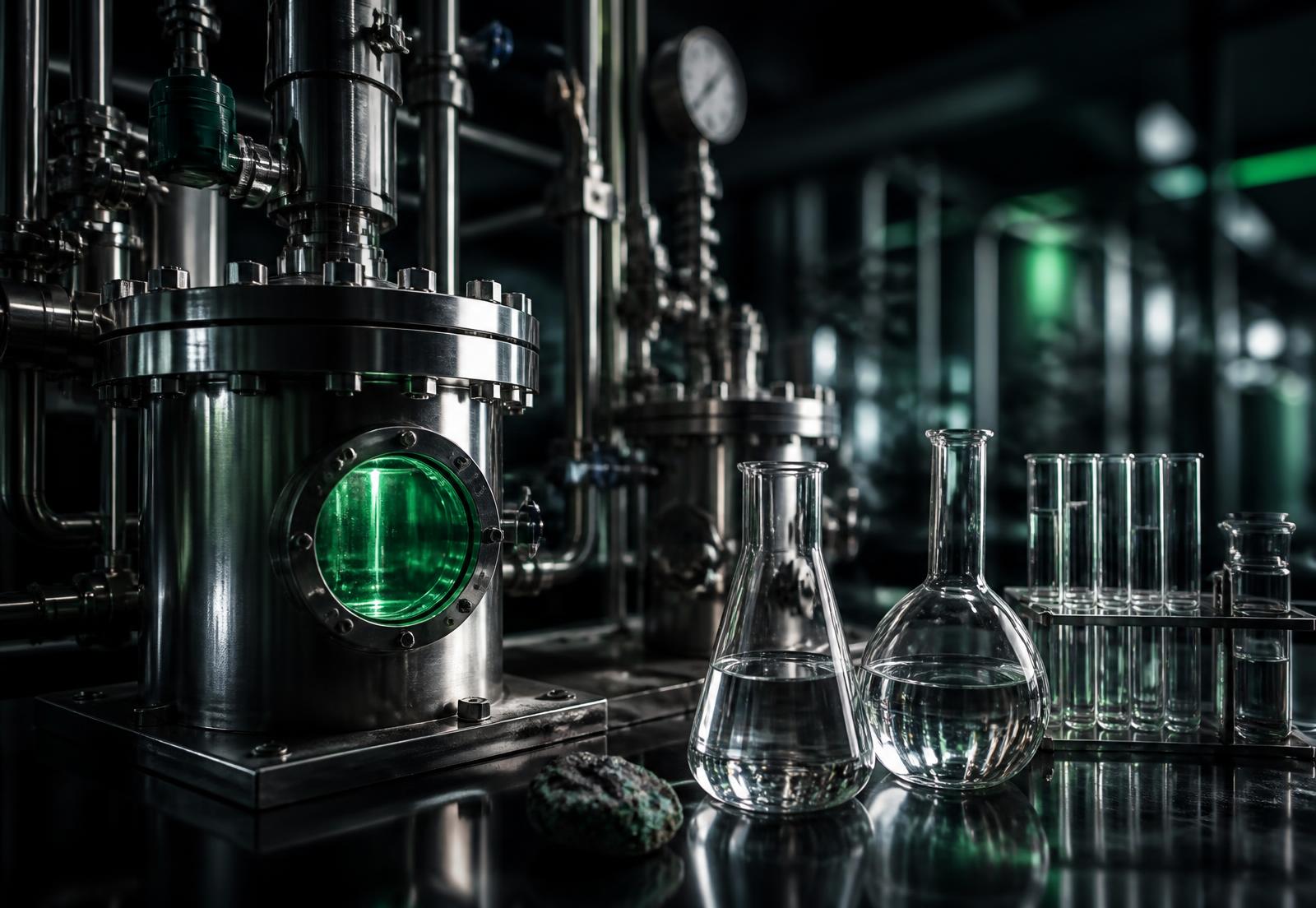 Hydrometallurgical reactor vessels and laboratory glassware